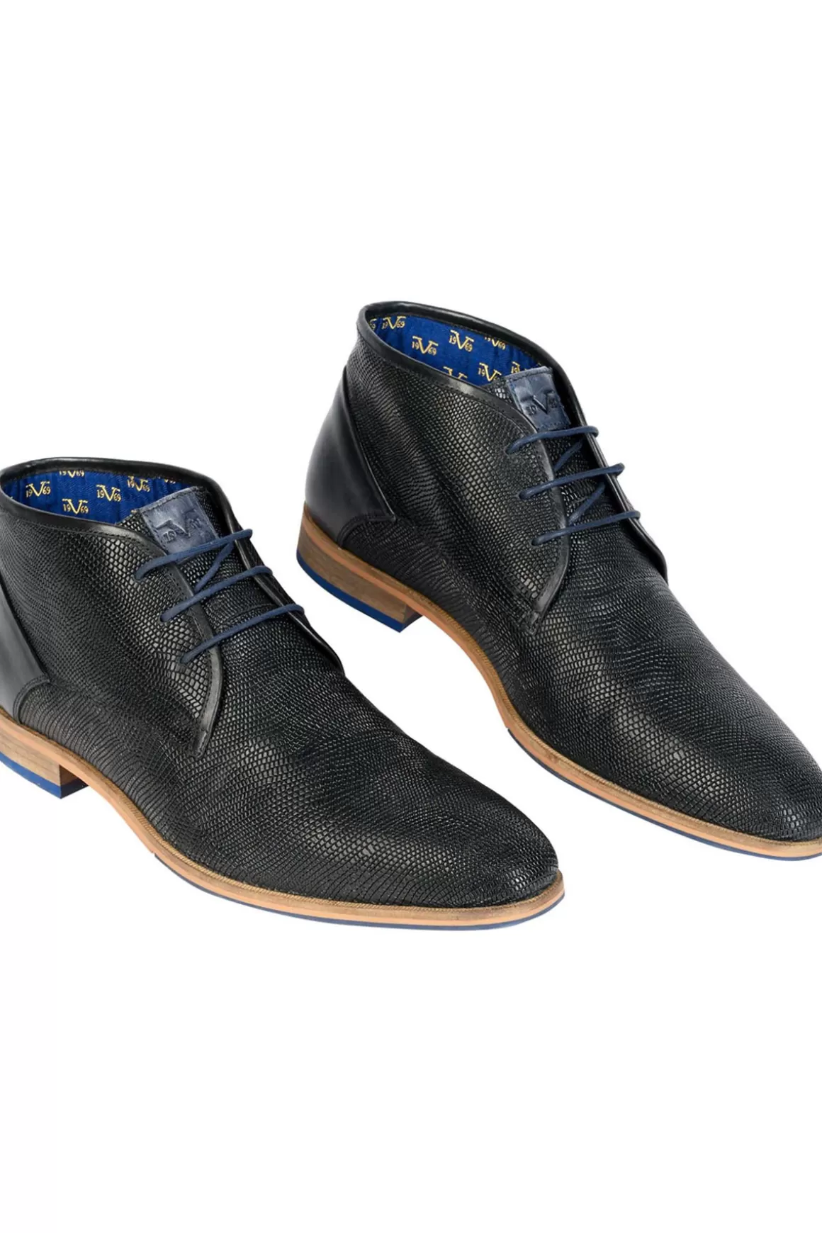 Nebulus Lederschuhe<19V69 Lederschuhe Blues Herren