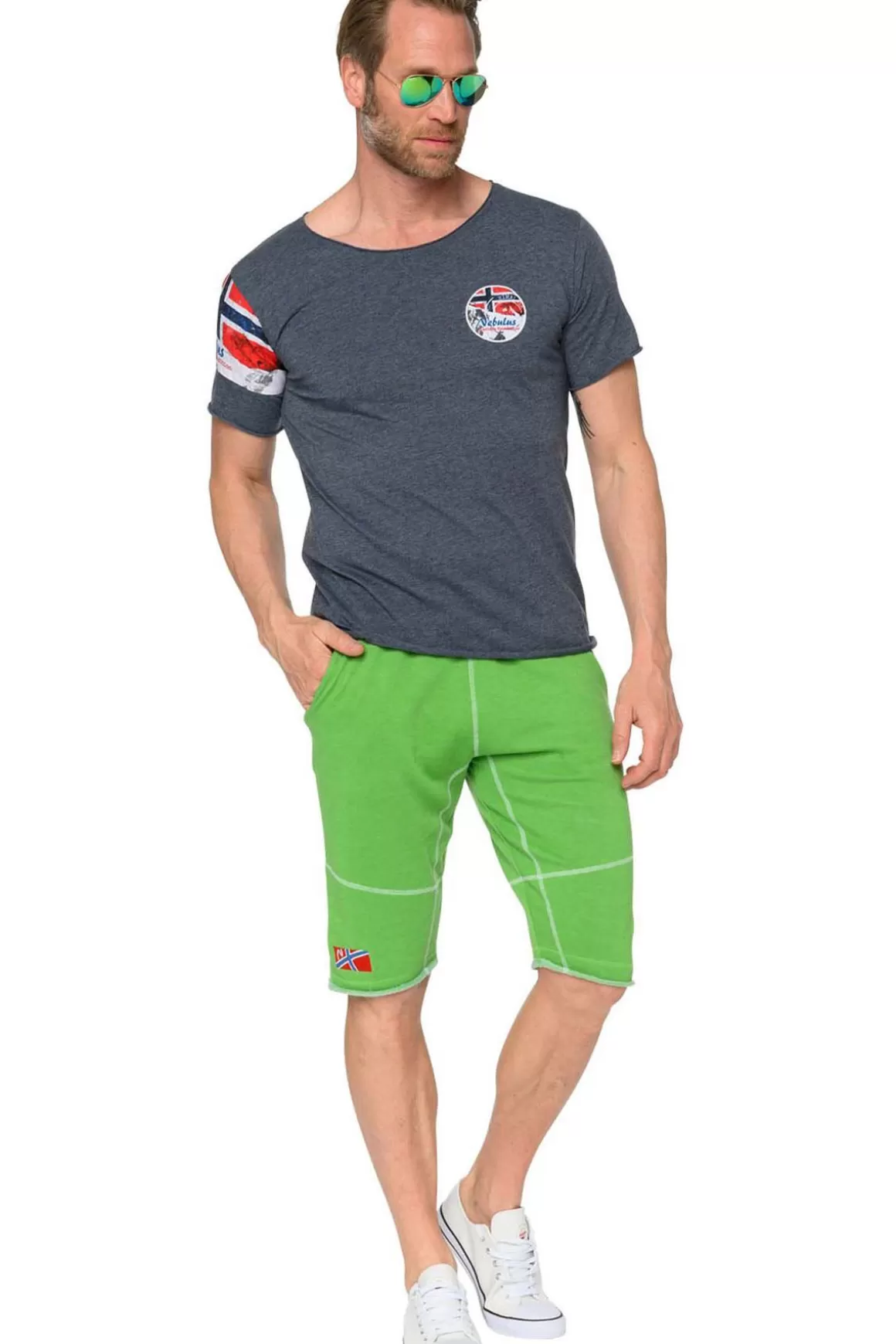 Nebulus Hosen / Shorts<Baumwollshort Flac Herren