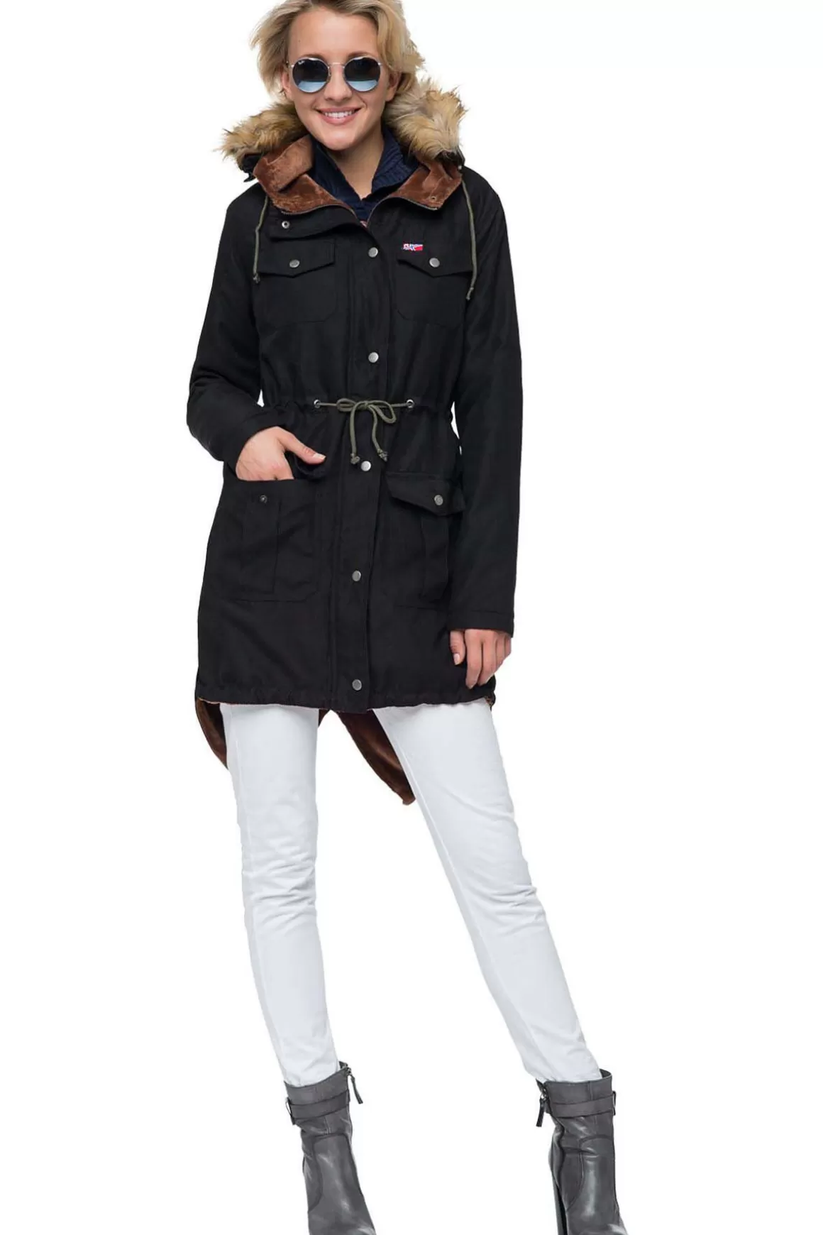 Nebulus Mäntel<Damenparka Mit Kunstfell Milano Damen
