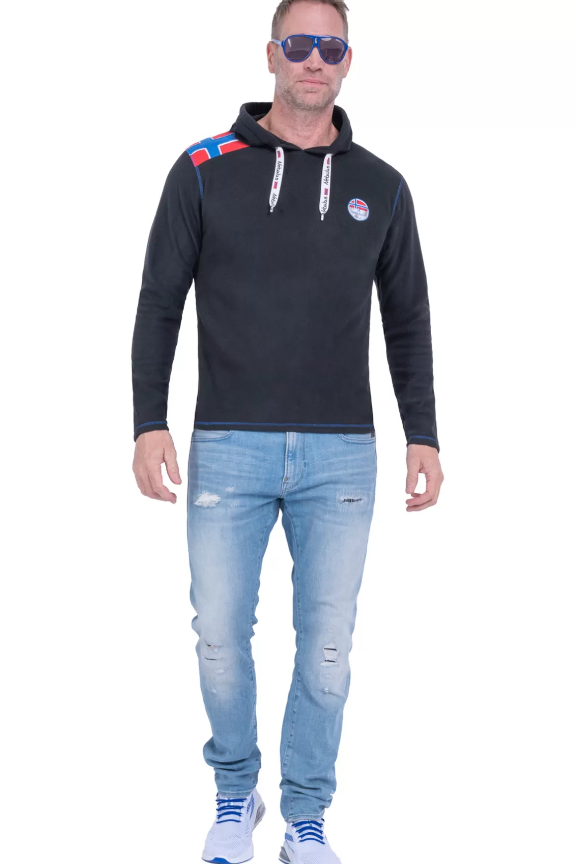 Nebulus Pullover<Fleecehoody File Herren