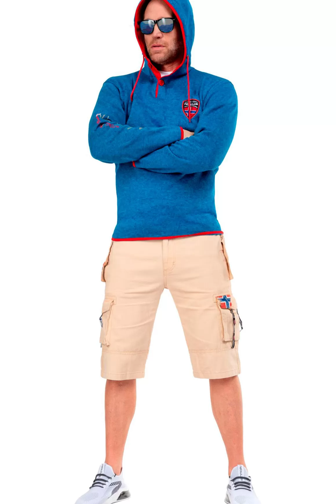 Nebulus Pullover<Fleecehoody Stitch Herren