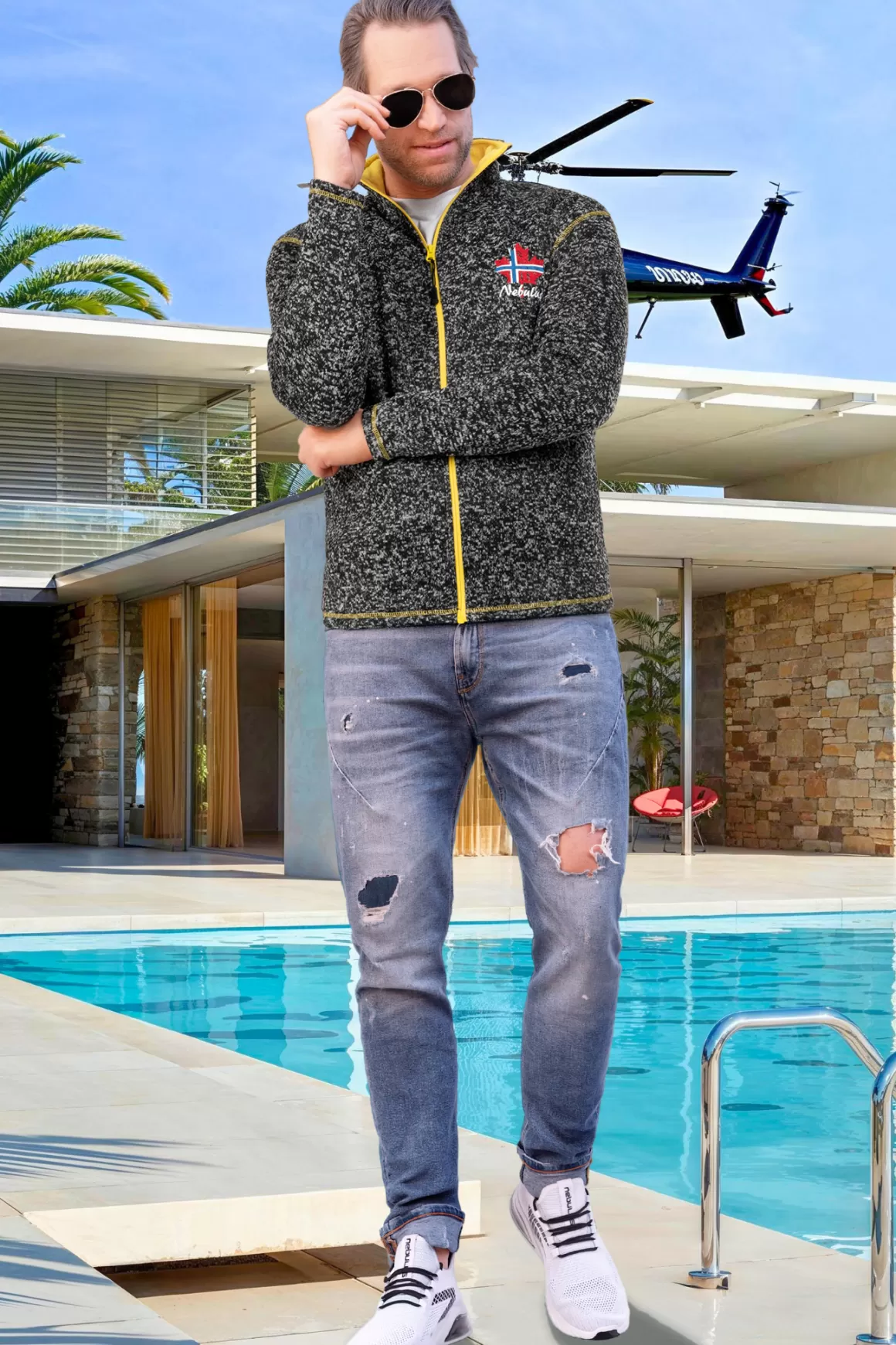 Nebulus Jacken<Fleecejacke Chios Herren