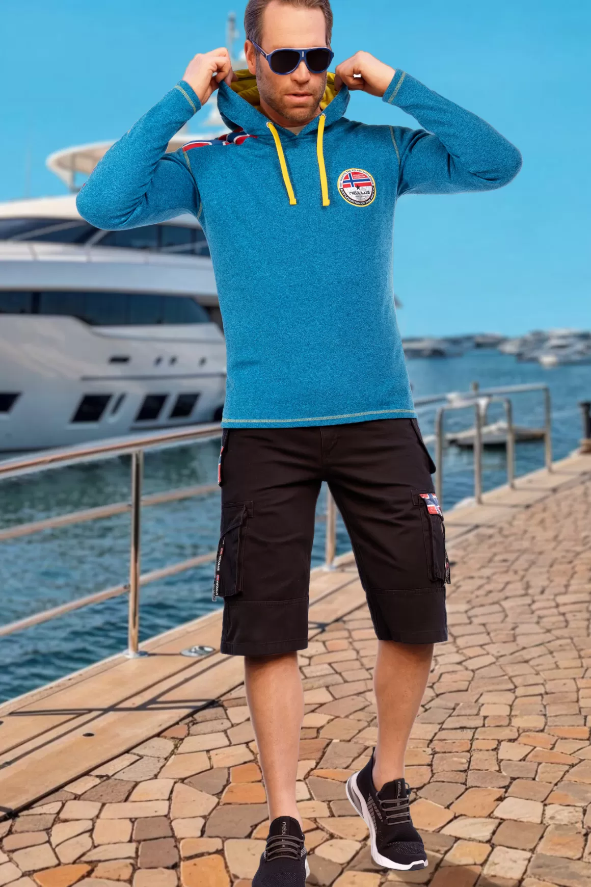 Nebulus Pullover<Fleecepullover Flaggy Herren