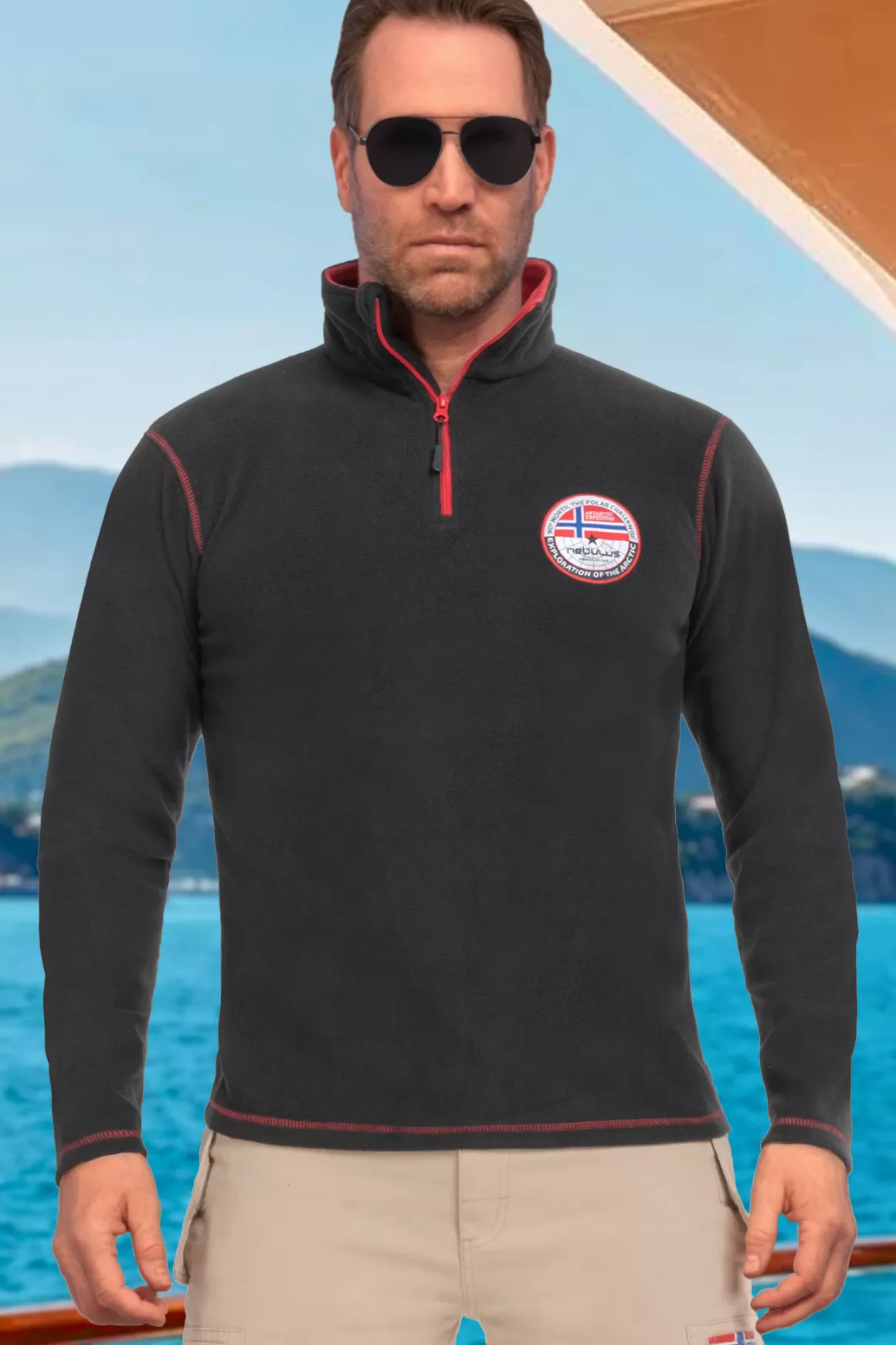 Nebulus Pullover<Fleecepullover Ramy Herren