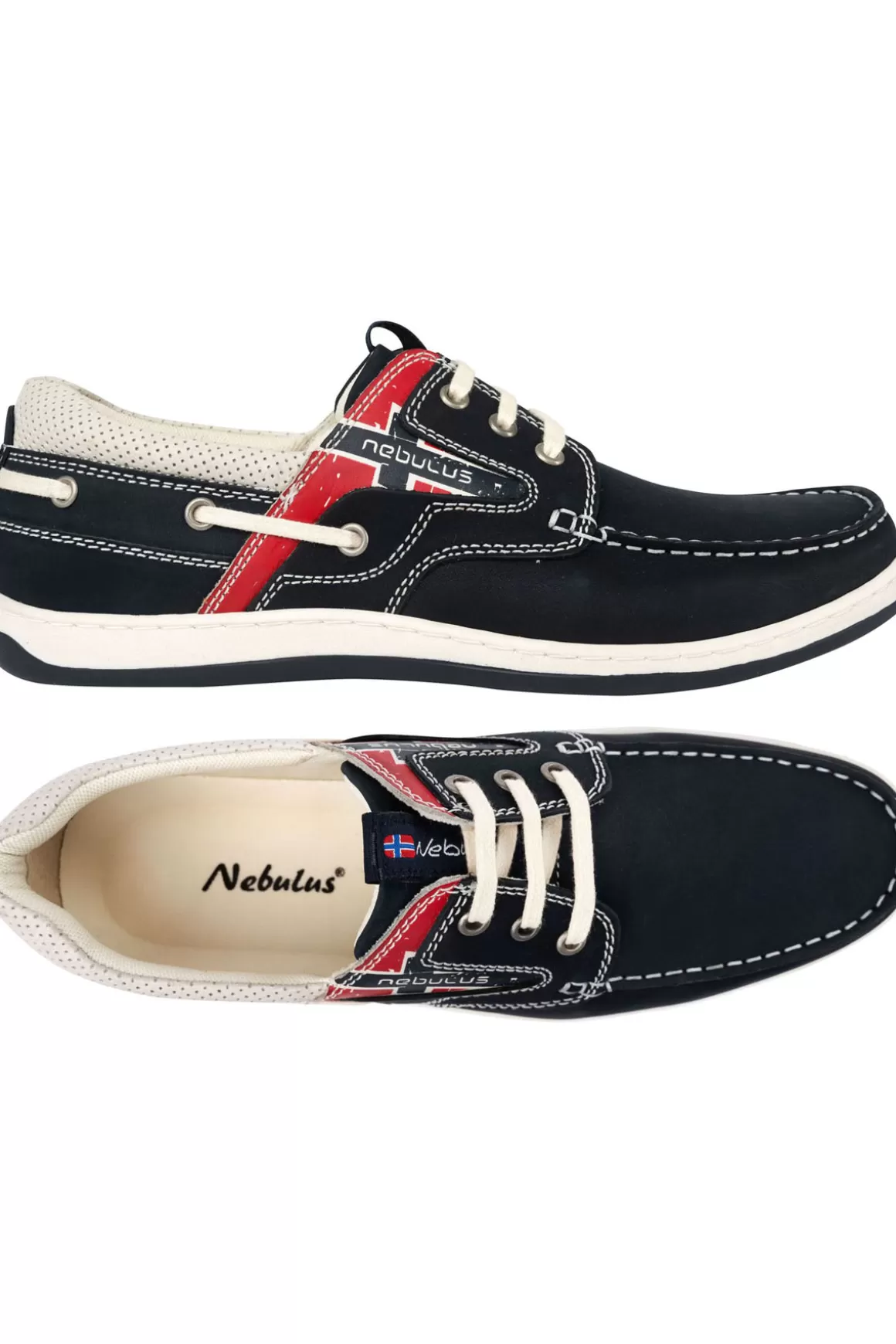 Nebulus Lederschuhe<Leder-Bootsschuhe Riva