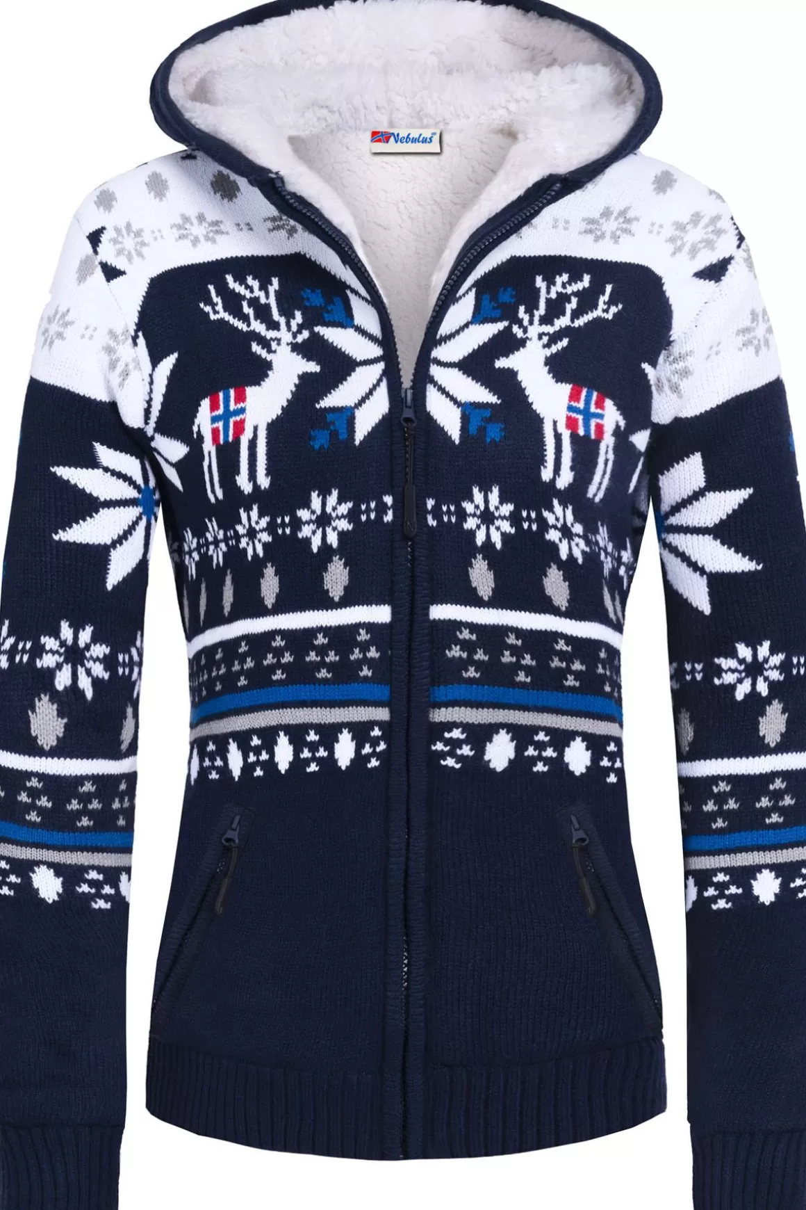 Nebulus Jacken<Norweger Jacke Hoody Mit Kunstfell Noron Damen