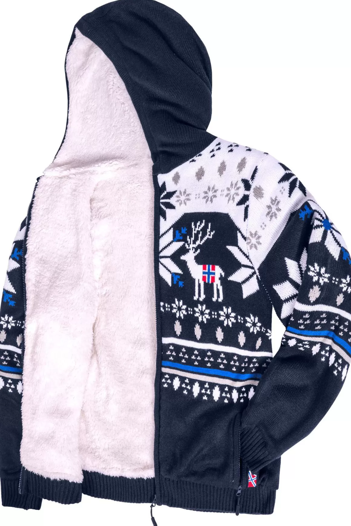 Nebulus Pullover<Norweger Jacke Hoody Mit Kunstfell Noron Herren