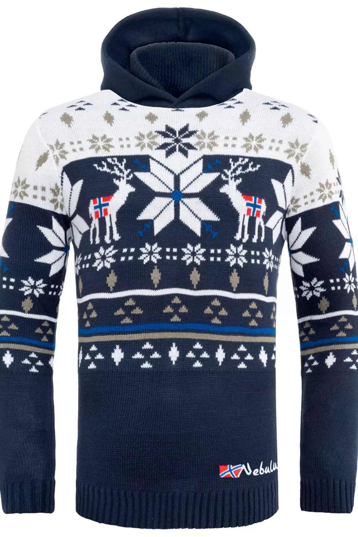 Nebulus Pullover<Norweger Strick-Hoodie Norjan Herren