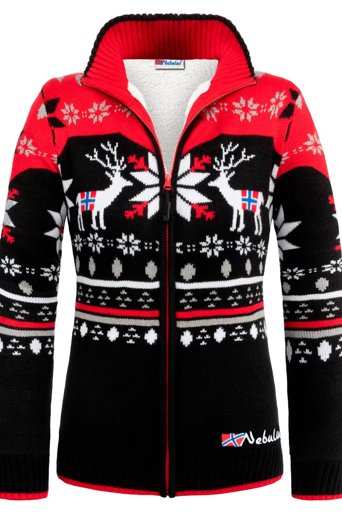 Nebulus Jacken<Norweger Strickjacke Mit Kunstfell Sverre Damen