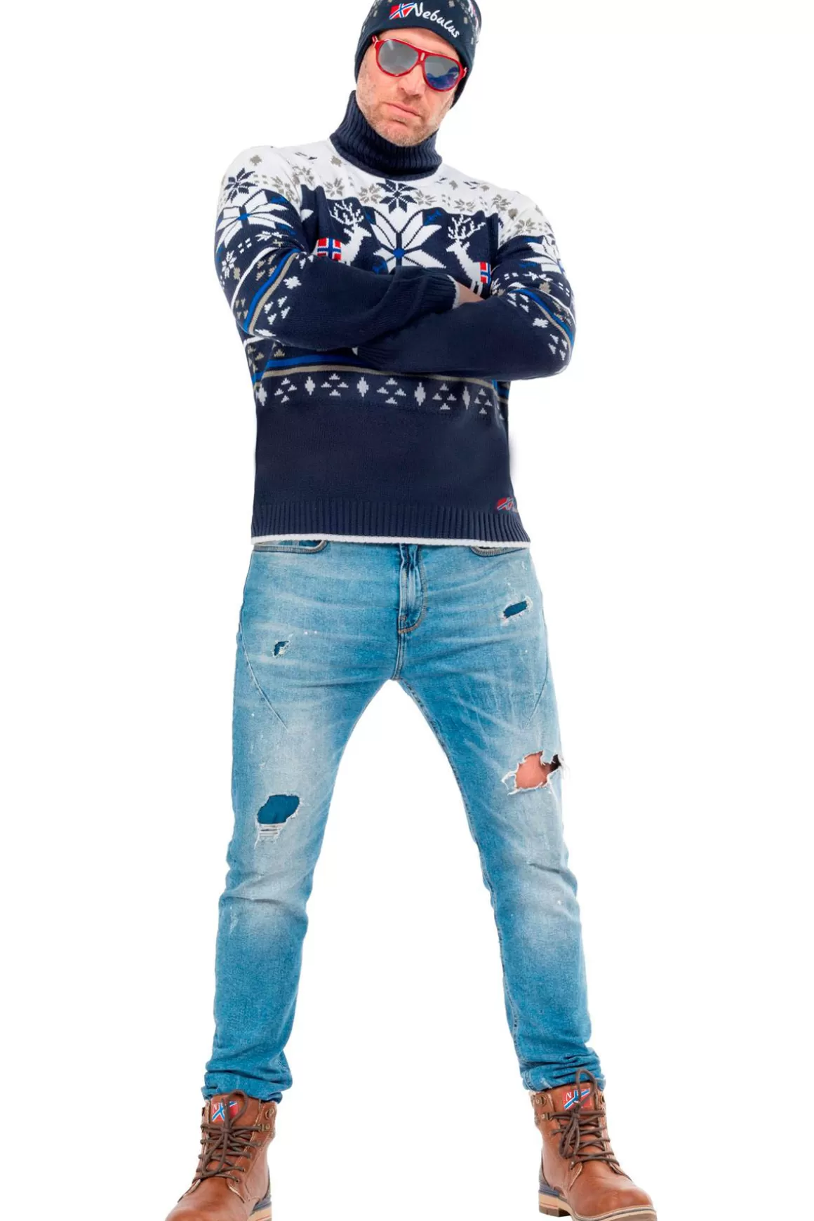 Nebulus Pullover<Norweger Strickpullover Stag Herren