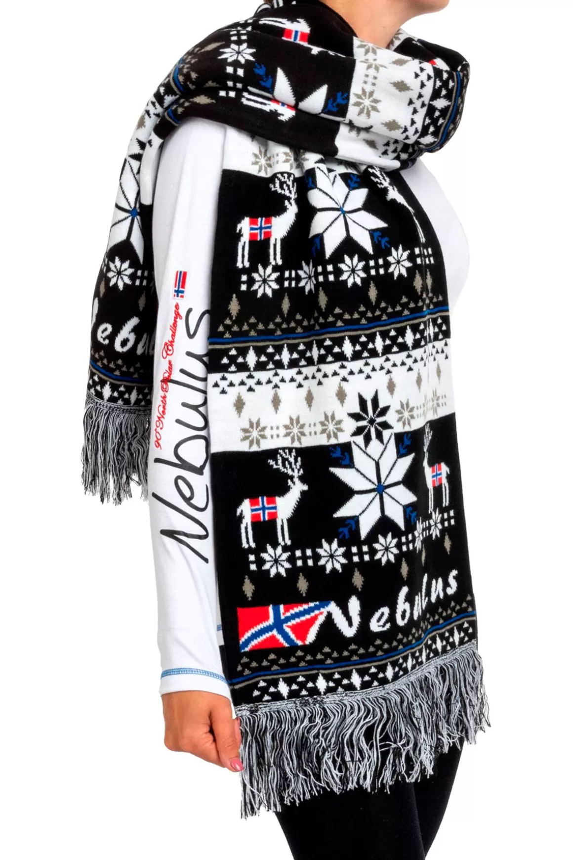Nebulus Pullover<Norweger Strick-Schal, Riesig, Biggest
