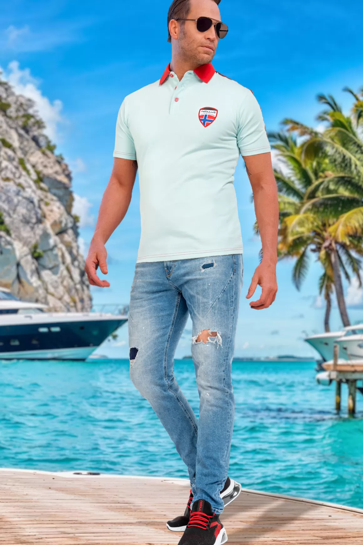 Nebulus Poloshirts<Poloshirt Bela Herren