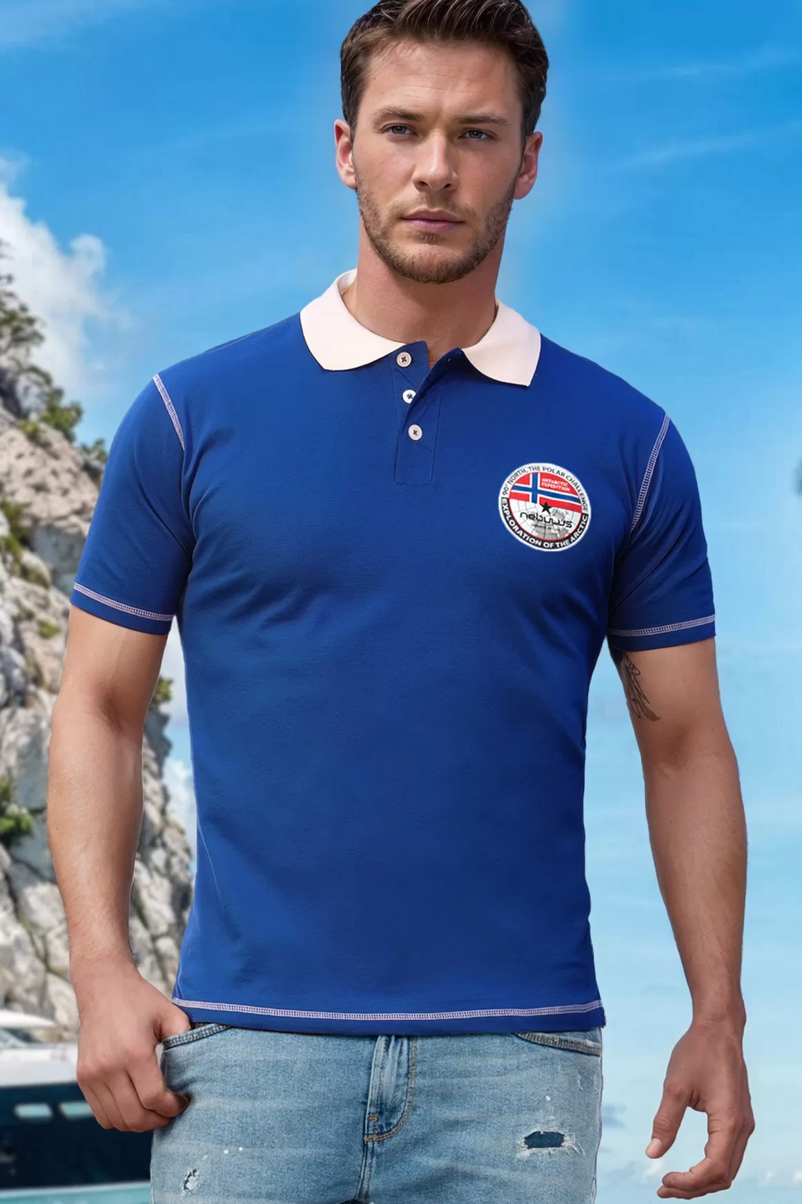 Nebulus Poloshirts<Poloshirt Entertain Herren
