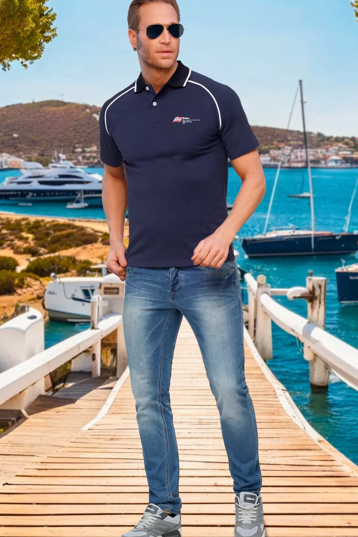 Nebulus Poloshirts<Poloshirt Oceans Herren