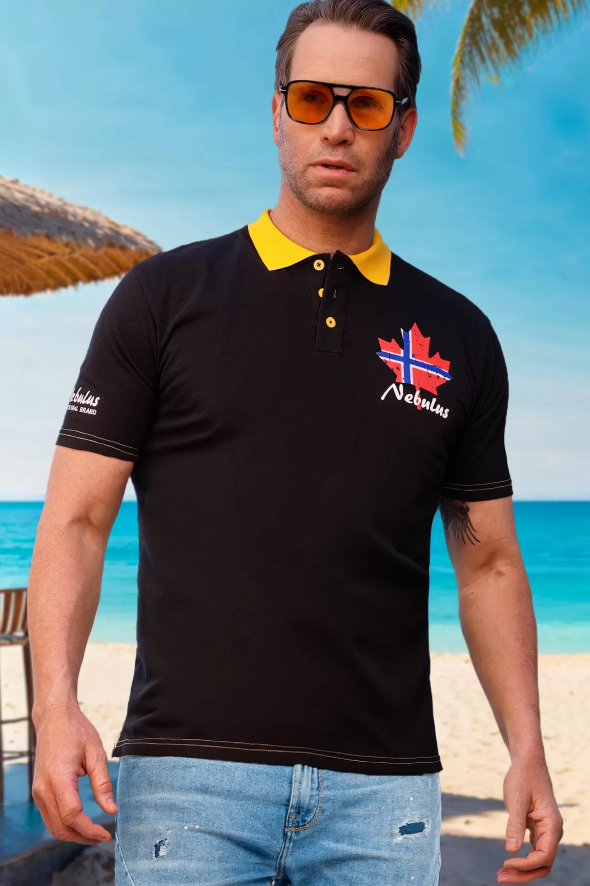 Nebulus Poloshirts<Poloshirt Sandy Herren