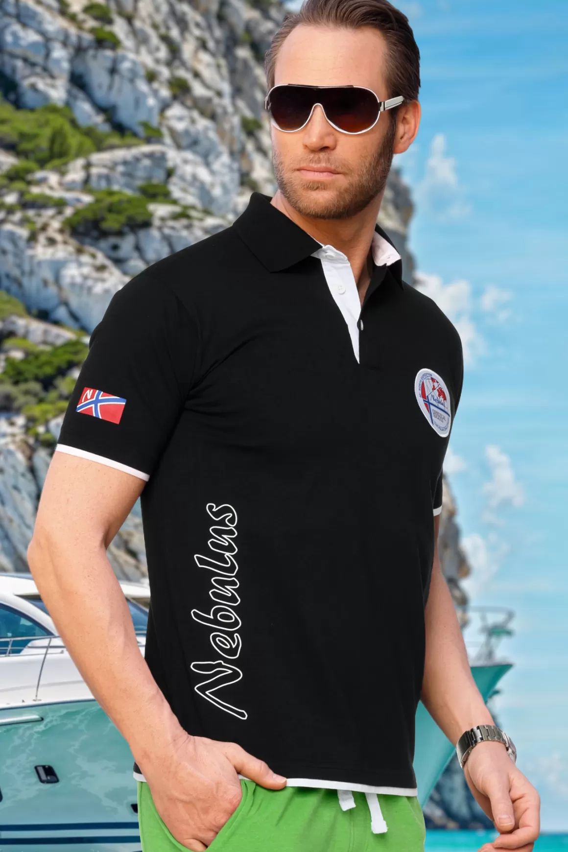 Nebulus Poloshirts<Poloshirt Ship Herren