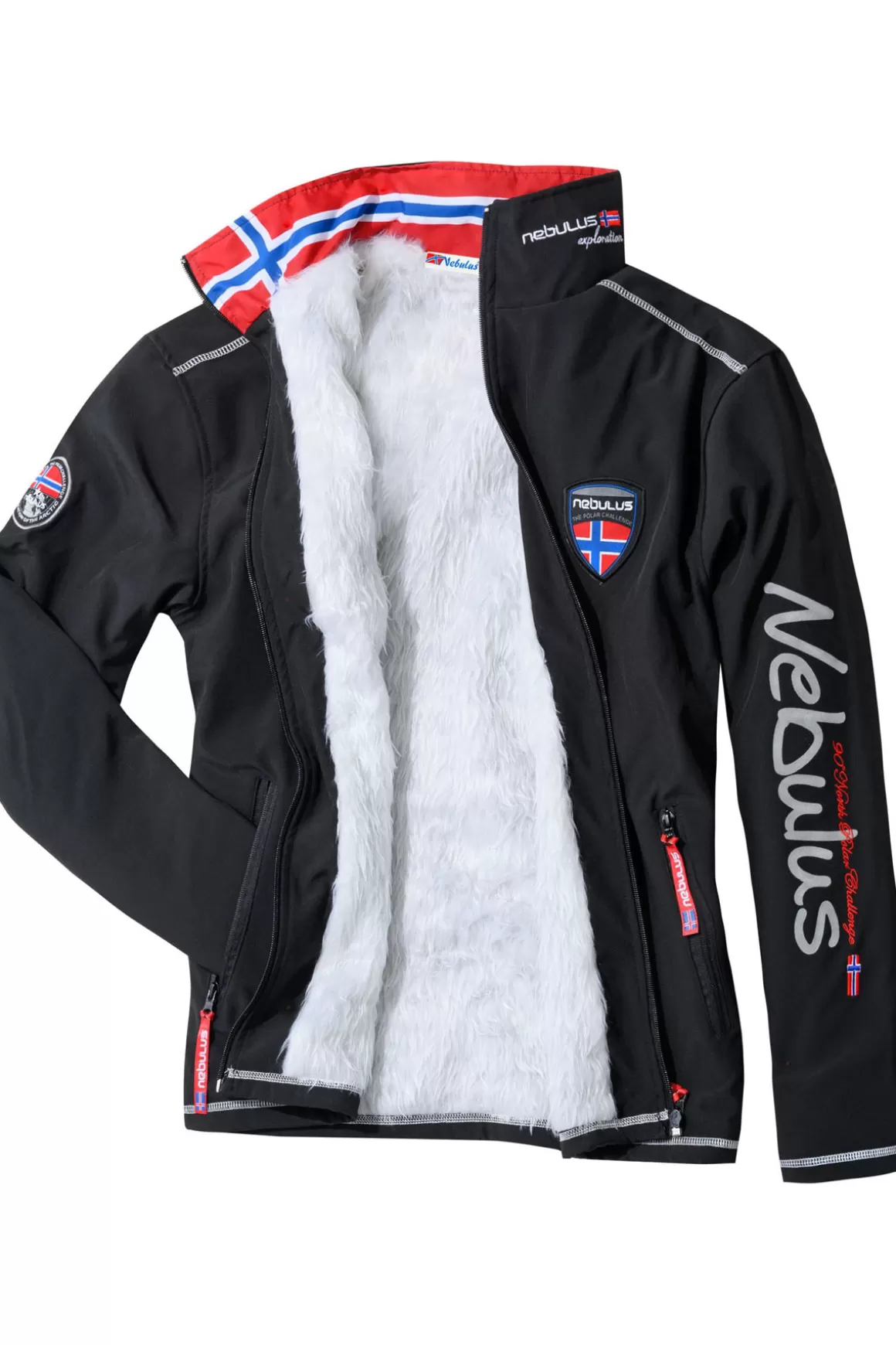 Nebulus Jacken<Winter-Softshelljacke Kunstfell Styler Fur Herren